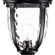 John Timberland Bellagio 22 3/4" High Black Traditional Post Light with Pier Adapter