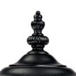 John Timberland Bellagio 22 3/4" High Black Traditional Post Light with Pier Adapter