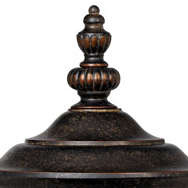 John Timberland Bellagio 22 3/4" High Bronze Post Light with Pier Mount Adapter John Timberland Bellagio 22 3/4" High Bronze Post Light with Pier Mount Adapter - Image 3