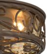 John Timberland Casa Seville 12" Wide Walnut Indoor-Outdoor Ceiling Light