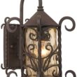 John Timberland Casa Seville 13 1/4" High Iron Scroll Traditional Outdoor Wall Light