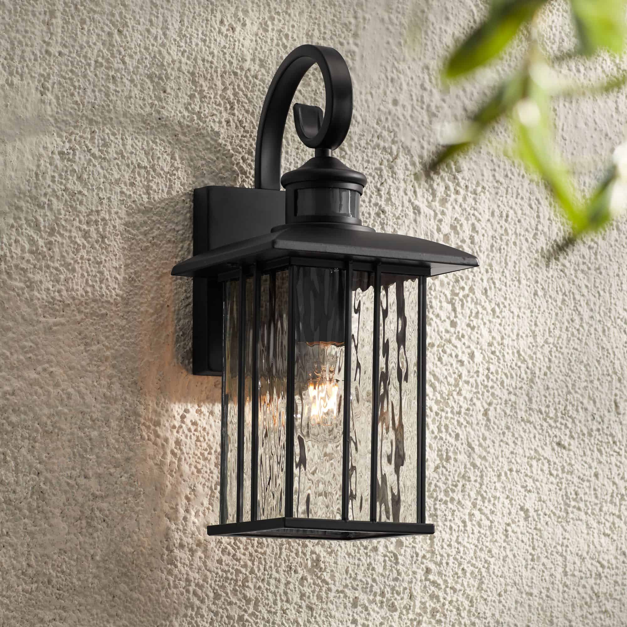 John Timberland Deaver 15 1/2" Matte Black Motion Sensor Outdoor Wall Light John Timberland Deaver 15 1/2" Matte Black Motion Sensor Outdoor Wall Light