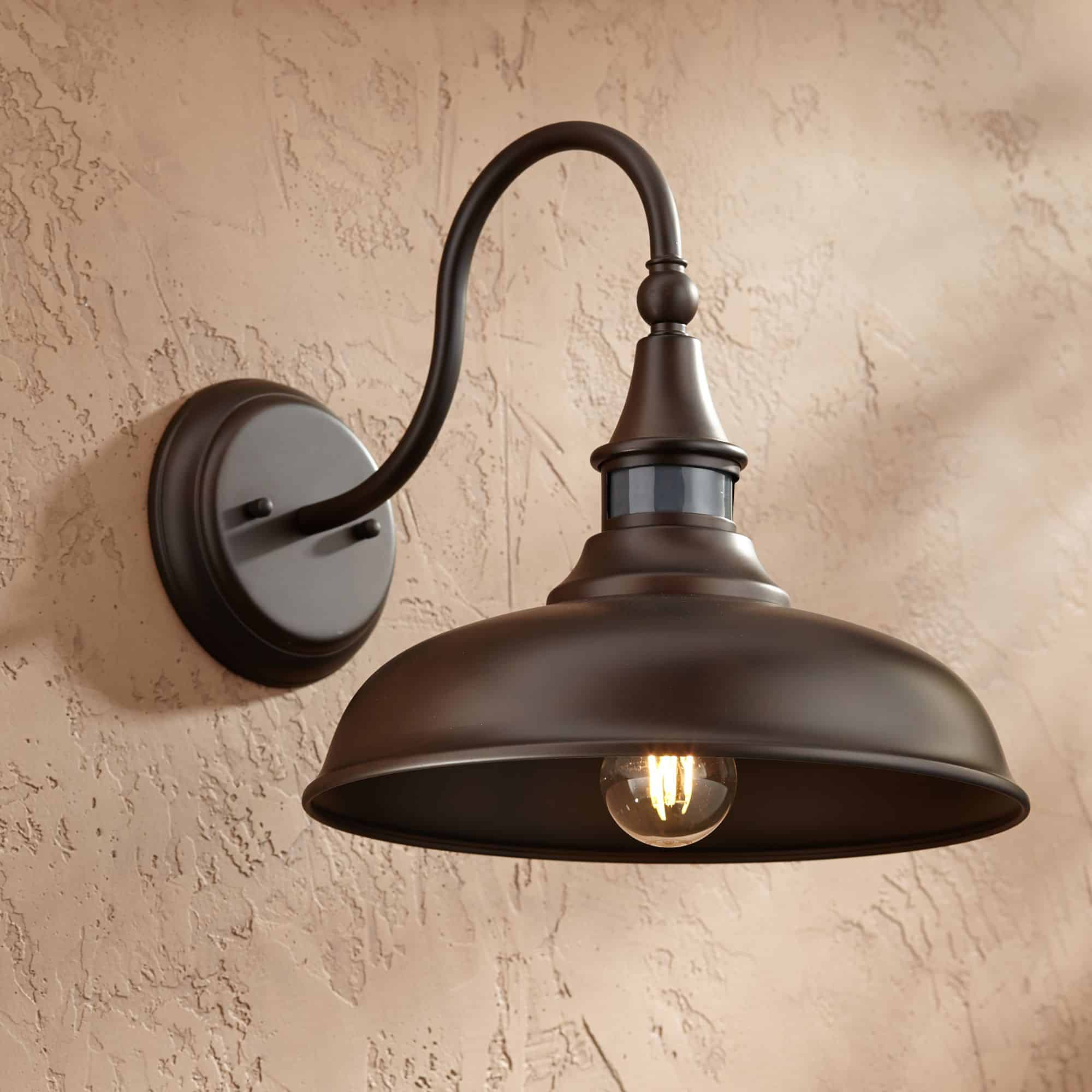 John Timberland Gough 12 1/2" High Bronze Motion Sensor Outdoor Wall Barn Light John Timberland Gough 12 1/2" High Bronze Motion Sensor Outdoor Wall Barn Light