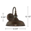 John Timberland Gough 12 1/2" High Bronze Motion Sensor Outdoor Wall Barn Light John Timberland Gough 12 1/2" High Bronze Motion Sensor Outdoor Wall Barn Light