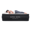 King Koil Luxury Plush Pillow Top Queen Size Air Mattress with Built-in High-Speed Pump