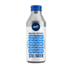Open Water Still Bottled Water with Electrolytes in 16-oz Aluminum Bottles (2 Cases, 24 bottles - Still) | BPA-free and Eco friendly