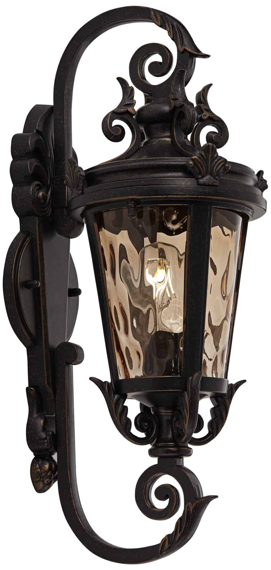 John Timberland Casa Marseille 19" Bronze Scroll Outdoor Wall Light John Timberland Casa Marseille 19" Bronze Scroll Outdoor Wall Light - Image 6