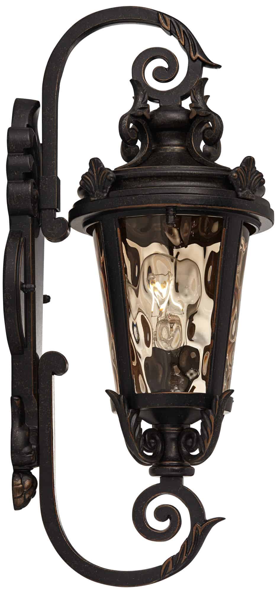 John Timberland Casa Marseille 19" Bronze Scroll Outdoor Wall Light John Timberland Casa Marseille 19" Bronze Scroll Outdoor Wall Light - Image 4