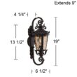 John Timberland Casa Marseille 19" Bronze Scroll Outdoor Wall Light John Timberland Casa Marseille 19" Bronze Scroll Outdoor Wall Light