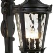 John Timberland Casa Marseille 27 1/2" High Black Outdoor Wall Light