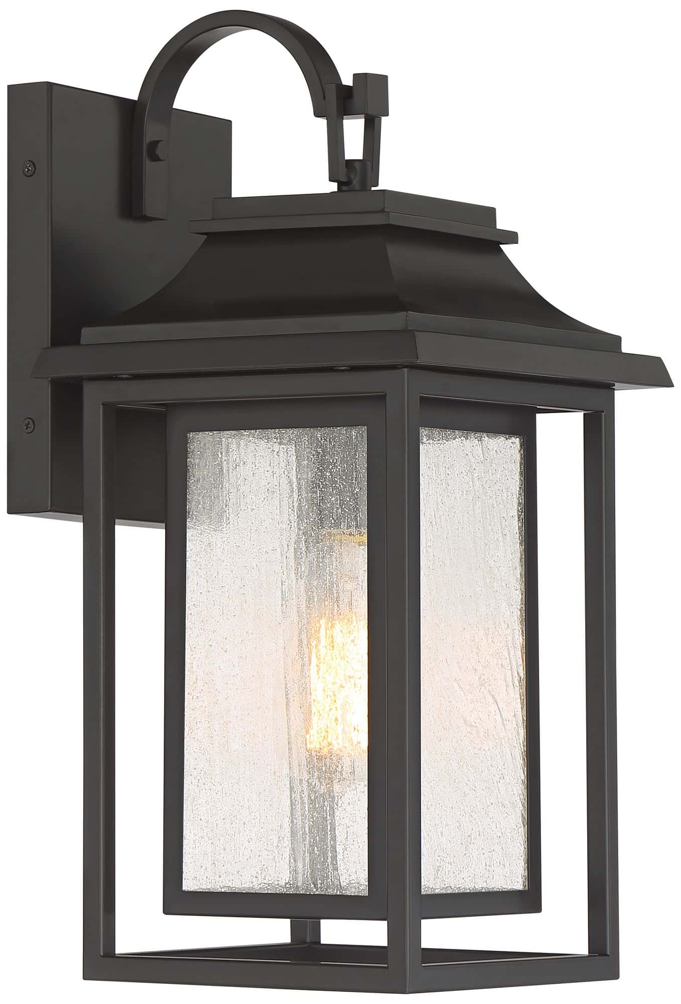 John Timberland Cecile 18 1/4" Bronze Lantern Box Outdoor Wall Light John Timberland Cecile 18 1/4" Bronze Lantern Box Outdoor Wall Light - Image 4