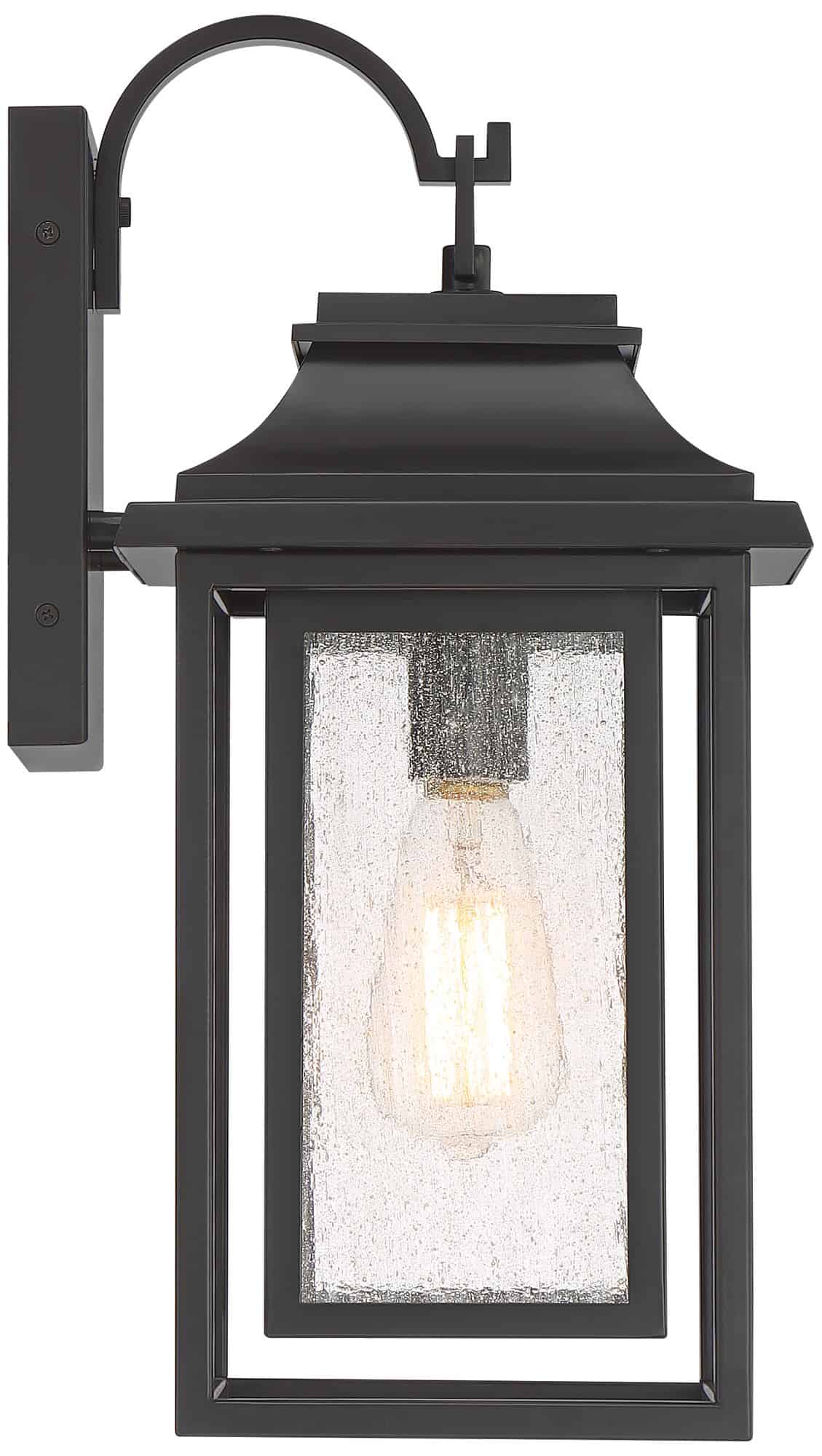 John Timberland Cecile 18 1/4" Bronze Lantern Box Outdoor Wall Light John Timberland Cecile 18 1/4" Bronze Lantern Box Outdoor Wall Light - Image 3
