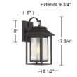 John Timberland Cecile 18 1/4" Bronze Lantern Box Outdoor Wall Light John Timberland Cecile 18 1/4" Bronze Lantern Box Outdoor Wall Light