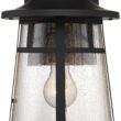 John Timberland Clement 15" Black Outdoor Wall Lantern Lights Set of 2