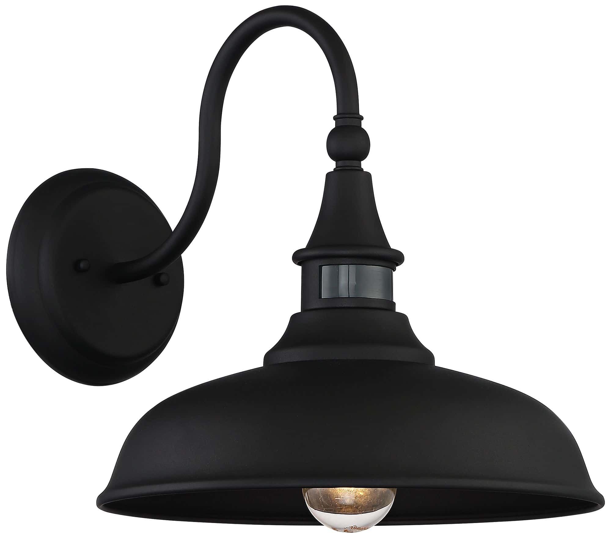 John Timberland Gough 12 1/2" Black Motion Sensor Outdoor Barn Light John Timberland Gough 12 1/2" Black Motion Sensor Outdoor Barn Light - Image 4