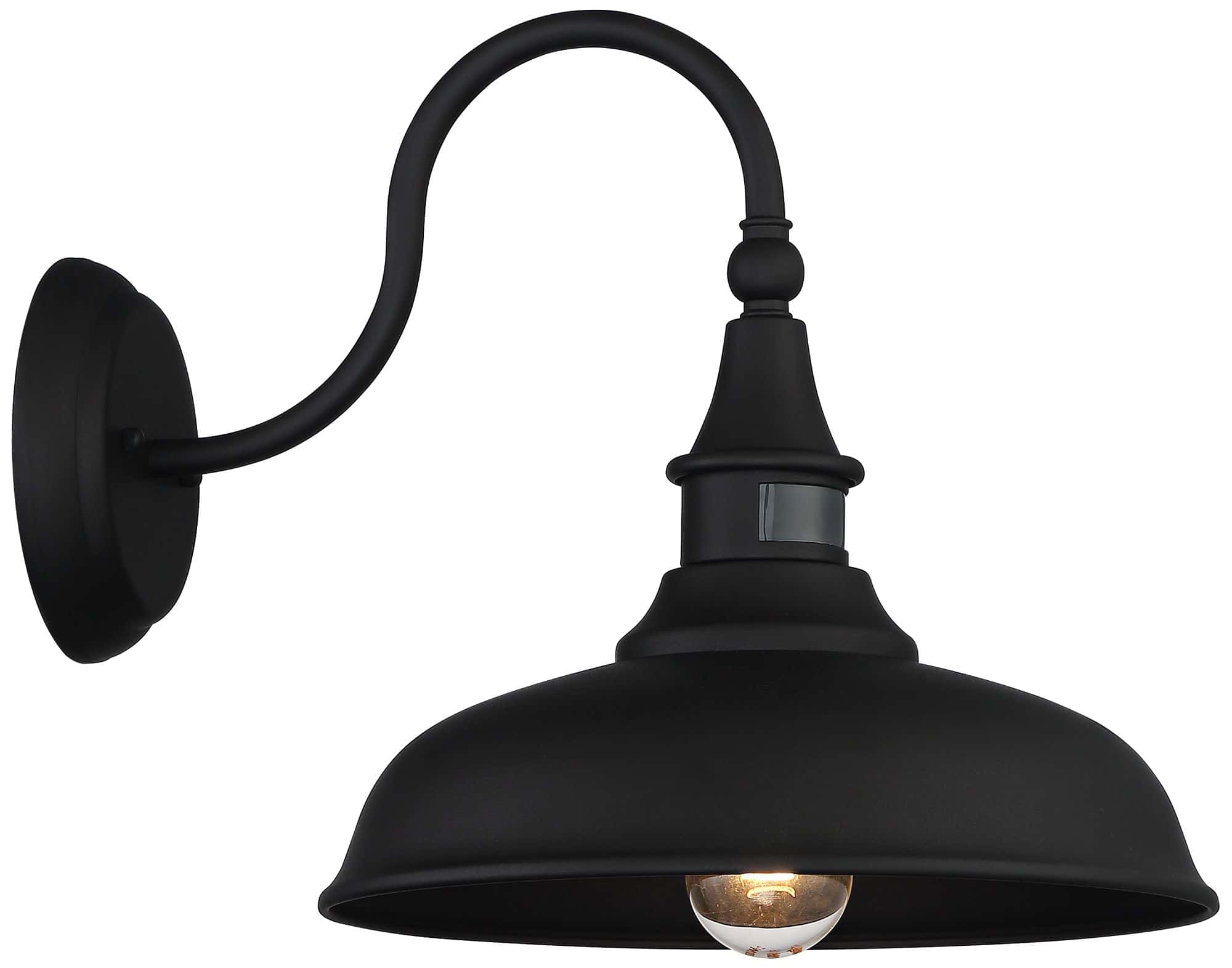 John Timberland Gough 12 1/2" Black Motion Sensor Outdoor Barn Light John Timberland Gough 12 1/2" Black Motion Sensor Outdoor Barn Light - Image 3