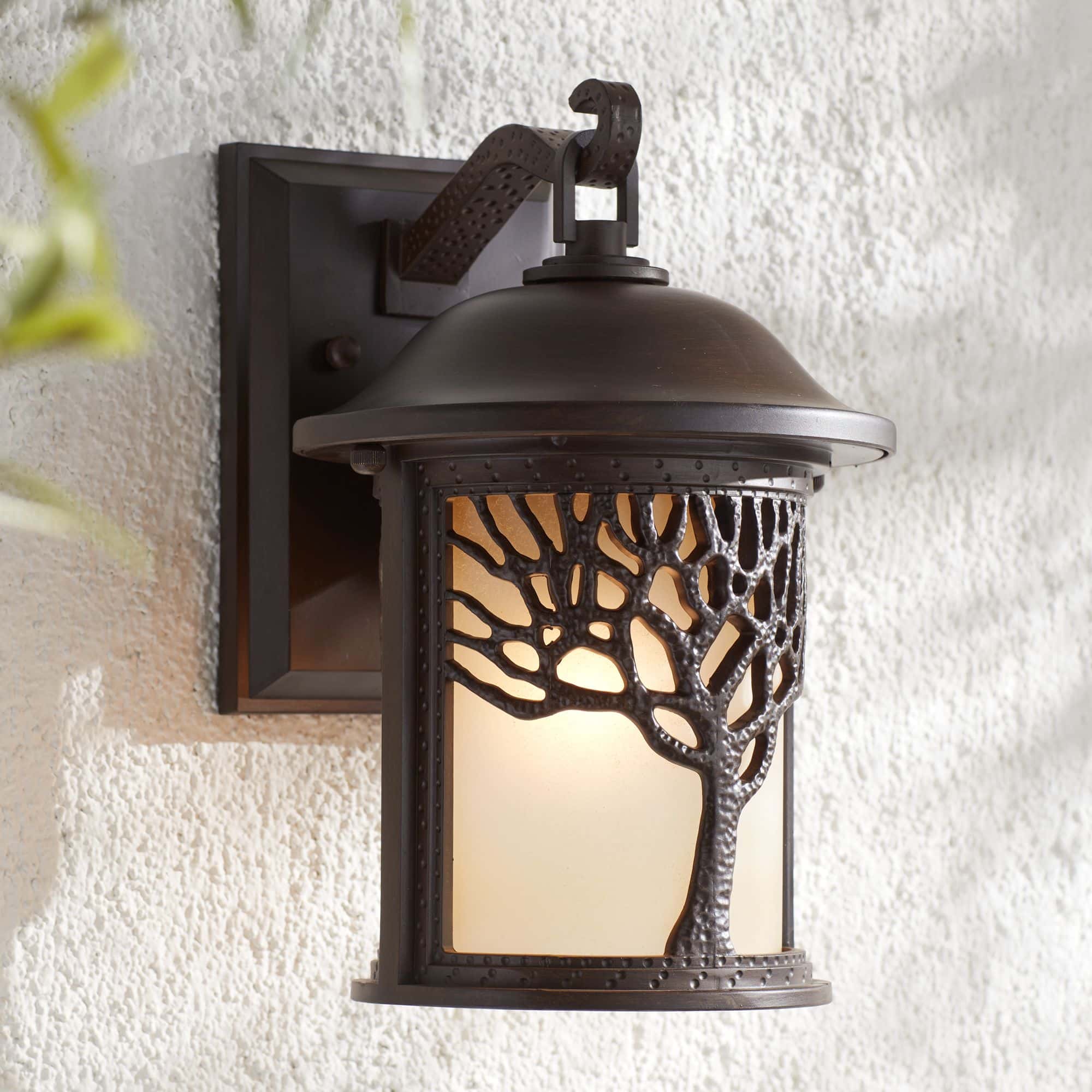 John Timberland Mission Oak Tree 12 1/4" Bronze Outdoor Wall Light John Timberland Mission Oak Tree 12 1/4" Bronze Outdoor Wall Light