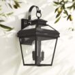 John Timberland Stratton Street 16 1/2" High Black Outdoor Wall Light