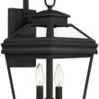 John Timberland Stratton Street 16 1/2" High Black Outdoor Wall Light