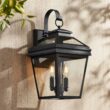 John Timberland Stratton Street 16 1/2" High Black Outdoor Wall Light
