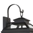 John Timberland Stratton Street 22" Black Outdoor Lantern Wall Light