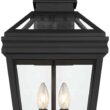 John Timberland Stratton Street 22" Black Outdoor Lantern Wall Light