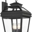 John Timberland Stratton Street 22" Black Outdoor Lantern Wall Light