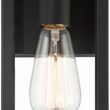 John Timberland Titan 14 1/4" Mystic Black Outdoor Lights Set of 2
