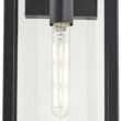 John Timberland Titan 20" High Mystic Black Outdoor Wall Light