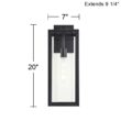 John Timberland Titan 20" High Mystic Black Outdoor Wall Light