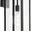 John Timberland Titan 20" Mystic Black Outdoor Wall Lights Set of 2