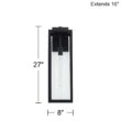 John Timberland Titan 27" High Mystic Black Outdoor Wall Light