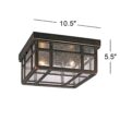 Kathy Ireland Sierra Craftsman 10 1/2" Wide Ceiling Light