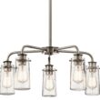 Kichler Braelyn 25" Wide Classic Pewter 5-Light Chandelier