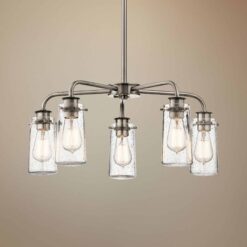 Kichler Braelyn 25" Wide Classic Pewter 5-Light Chandelier