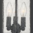 John Timberland Moray Bay 17 3/4" High Black 3-Light Outdoor Wall Light
