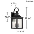 John Timberland Moray Bay 17 3/4" High Black 3-Light Outdoor Wall Light