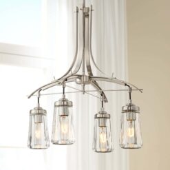 Minka Lavery Poleis 21" Wide Brushed Nickel 4-Light Chandelier