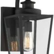 Possini Euro Ackerly 17 1/4" High Textured Black Outdoor Wall Light Possini Euro Ackerly 17 1/4" High Textured Black Outdoor Wall Light