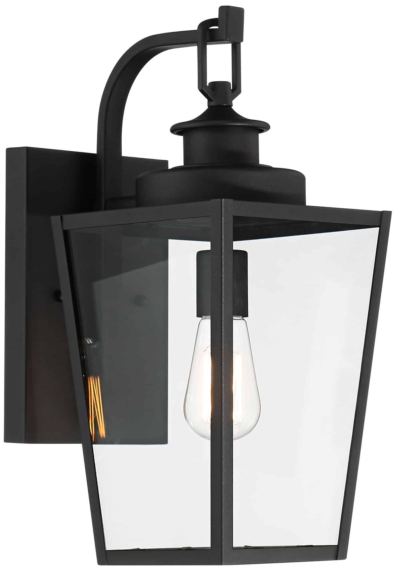 Possini Euro Ackerly 17 1/4" High Textured Black Outdoor Wall Light Possini Euro Ackerly 17 1/4" High Textured Black Outdoor Wall Light - Image 4