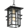 Possini Euro Arley 12 1/2" High Black Outdoor Hanging Light