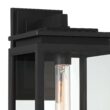 Possini Euro Atkins 14 1/4" High Die Cast Matte Black Outdoor Light