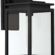 Possini Euro Atkins 14 1/4" High Die Cast Matte Black Outdoor Light