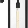 Possini Euro Atkins 24" High Die Cast Matte Black Outdoor Light