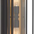 Possini Euro Metropolis 22" High Black and Gold Outdoor Wall Light