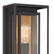 Possini Euro Metropolis 22" High Black and Gold Outdoor Wall Light