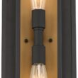 Possini Euro Metropolis 22" High Black and Gold Outdoor Wall Light