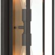 Possini Euro Metropolis 22" High Black and Gold Outdoor Wall Light