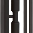 Possini Euro Metropolis 22" High Black and Gold Outdoor Wall Light