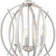 Possini Euro Spherical 16" Wide Brushed Nickel 3-Light Globe Pendant